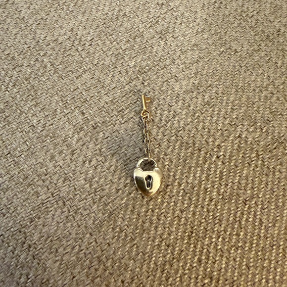 Pandora Heart Lock and Key Charm Pendant - Sterling Silver with Gold-Toned Key - Picture 4 of 5